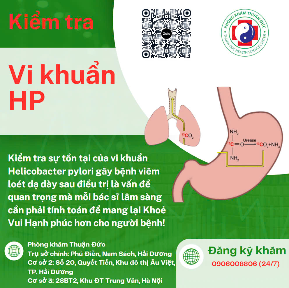 Sau điều trị diệt vi khuẩn Helicobacter pylori (HP) thì cần kiểm tra lại?