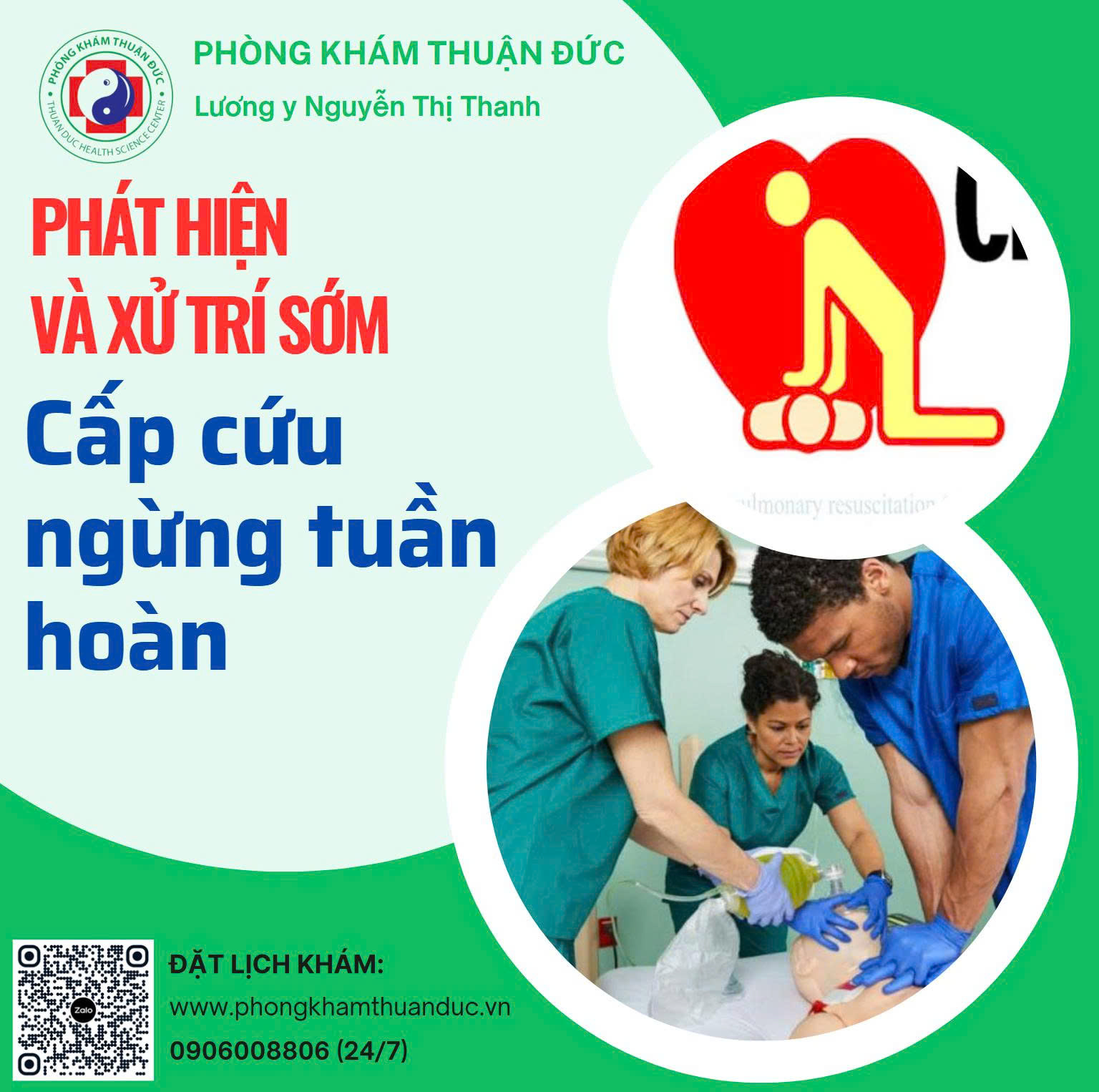Phòng khám Thuận Đức tập huấn “Phát hiện và xử trí sớm cấp cứu ngừng tuần hoàn”